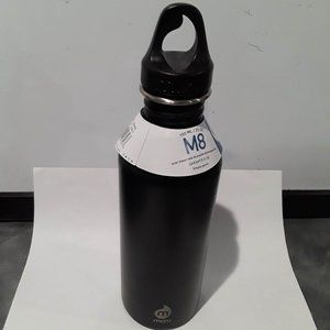 MIZU M8 STAINLESS STEEL WATER BOTTLE - HOLDS 25oz/750ml - BLACK - BRAND NEW